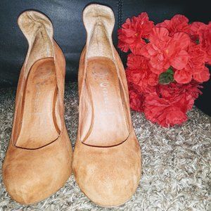 🌺 Jeffrey Campbell Havana Last Suede Heels-Camel